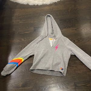 xs aviator nation cropped sweatshirt